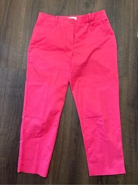 Talbots Women’s Size 10 Hot Pink Ankle Pants New Without Tags